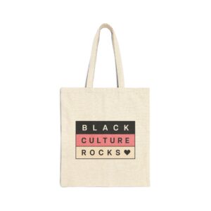 Tote Bag — "Black Culture Rocks" Canvas Tote